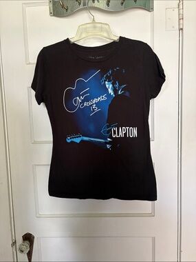 Hard Rock Cafe Artist Spotlight Eric Clapton Crossroads Women’s Graphic Tee Sz L